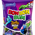 Colombina Bon Bon Bum Zombie Battle Tongue Painter Lollipops 24 Count – Colombian import