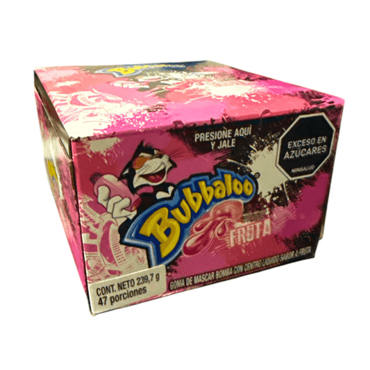 Bubbaloo Adams - 47 Pack - 239.7g (8.46 oz) - Assorted Fruit - Flavored Bubble Gum with Juicy Filling - JETa Imports®