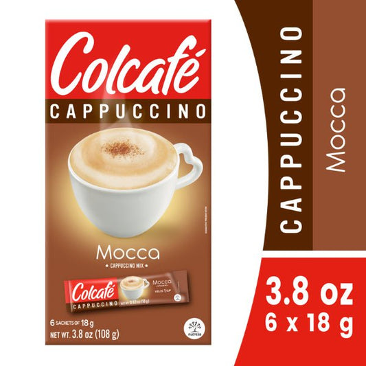 Café COLCAFÉ Cappuccino Mocca - 108 g - Rich Chocolate and Coffee Fusion - JETa Imports®