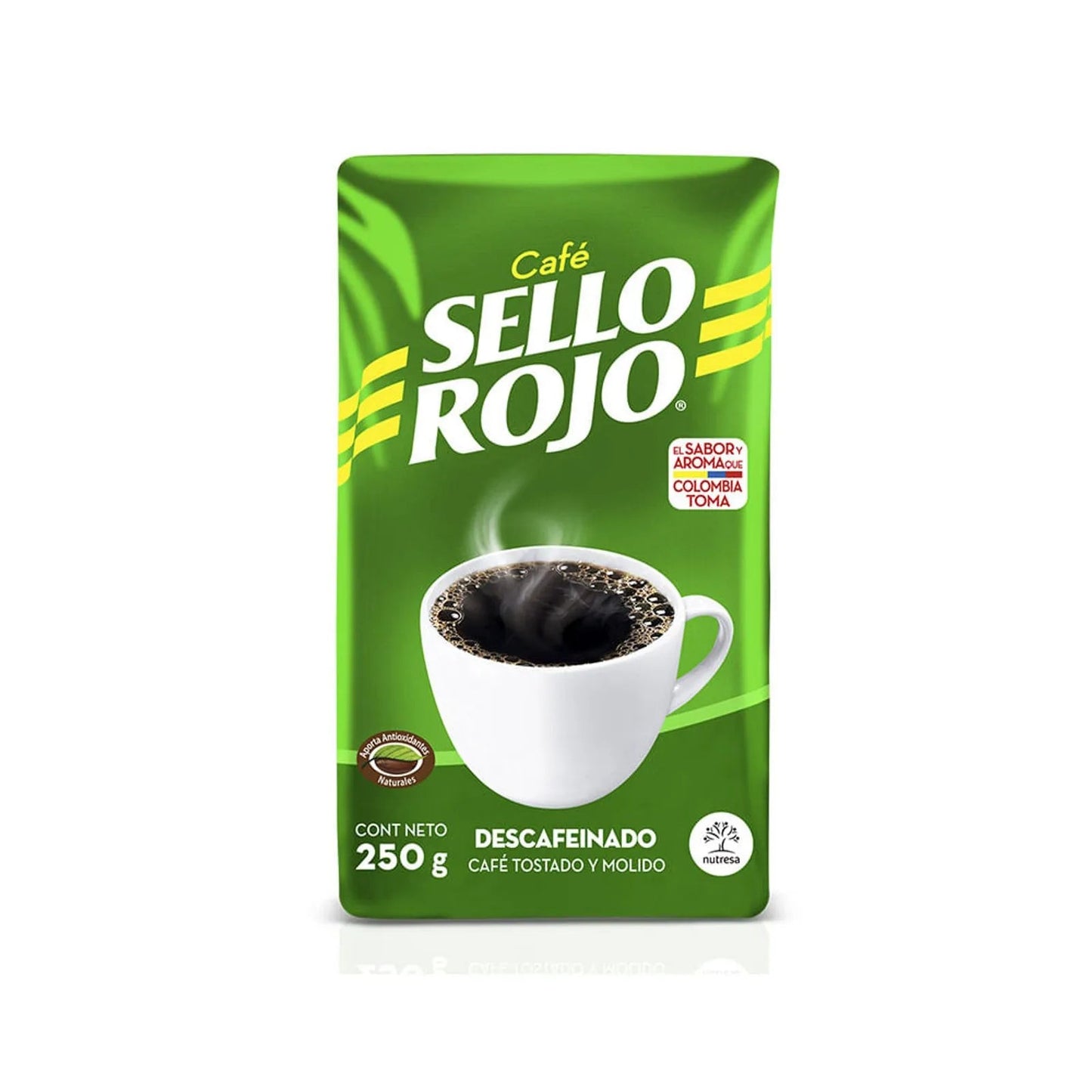 Café Sello Rojo Descafeinado - 250g - Premium Colombian Decaffeinated Coffee - JETa Imports®