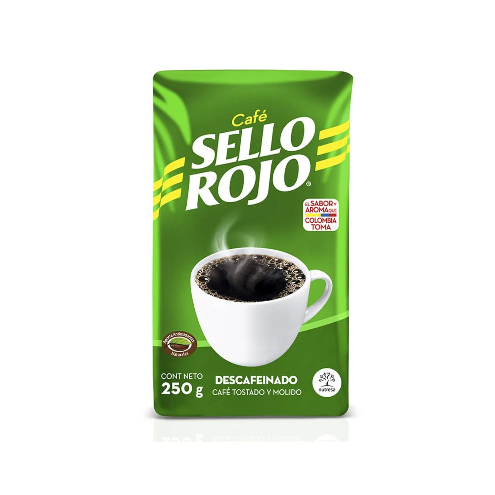 Café Sello Rojo Descafeinado - 250g - Premium Colombian Decaffeinated Coffee - JETa Imports®