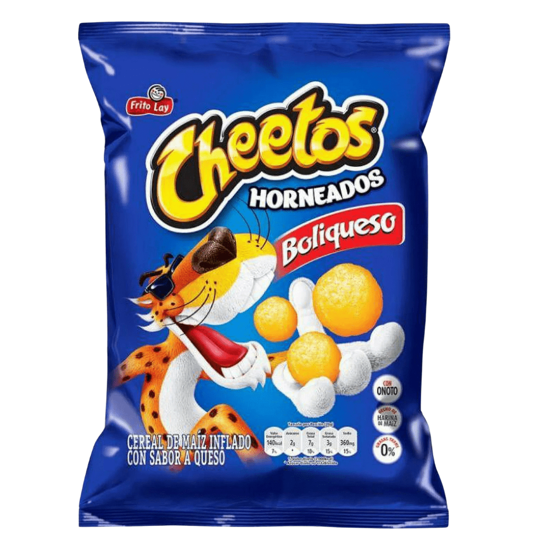 CHEETOS Boliqueso Horneados - 20g Each - 12 Pack - Baked Cheese Puffs - JETa Imports®