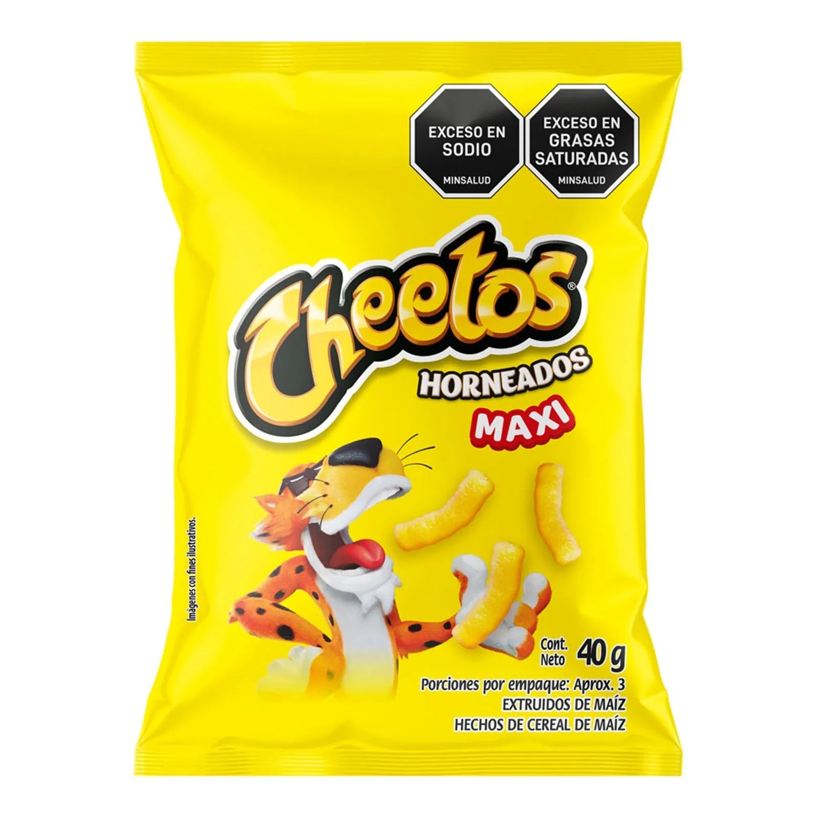 Cheetos Horneados Natural Maxi - 40g (1.41 oz) - Light and Crispy Corn Snacks - JETa Imports®