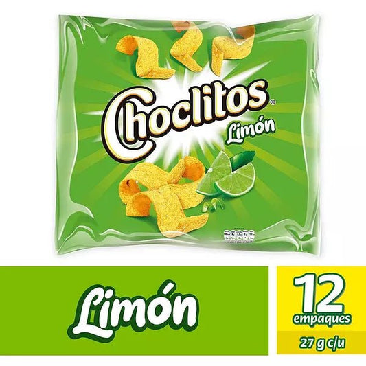 Choclitos Limón - 27g (0.95 oz) - Crunchy Corn Snacks with Lime Flavor - JETa Imports®