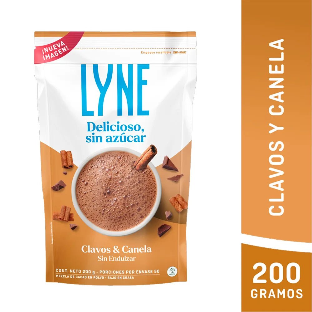 Chocolate LYNE Clavos y Canela - 200g (7.05 oz) - Sugar - Free Hot Chocolate with Spices - JETa Imports®