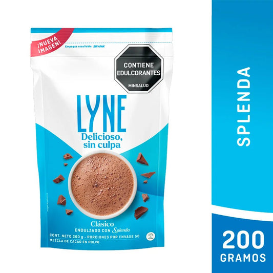 Chocolate LYNE Endulzado con Splenda - 200g (7.05 oz) - Sugar - Free Hot Chocolate Powder - JETa Imports®