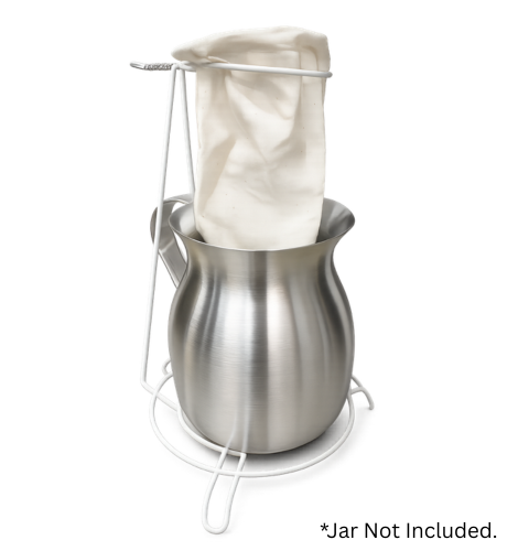 Traditional Cloth Coffee Filter with Stand – Washable & Reusable Coffee Strainer for Manual Brewing – Coffee Pot Not Included