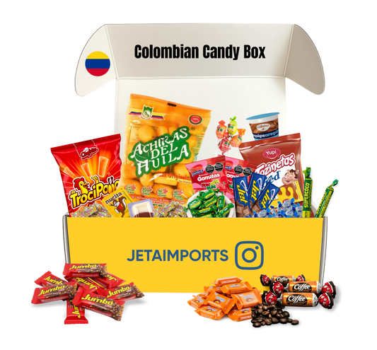 Colombian Mekato Candy Box Variety Pack – Over 30 Authentic Colombian Snacks & Sweets – Assorted Gift Box from Colombia – Perfect for Birthdays, Valentine’s, Special Events - JETa Imports®