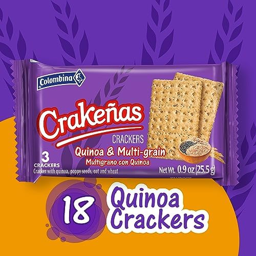 Colombina Crackers Crakeñas (crakenas), Multigrain with Quinoa, 5.4 Oz - JETa Imports®