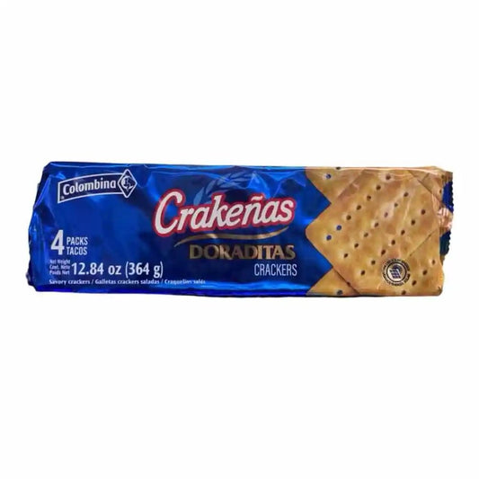 Colombina Crakeñas Doraditas Crackers 4 Pack 12.84 oz (364g) – Crispy Golden Crackers – Imported from Colombia - JETa Imports®