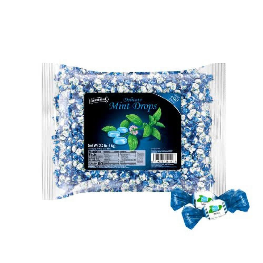 Colombina Delicate Drops Breath Mints Bulk Bag 2.2 lb (1 kg) – Colombian import