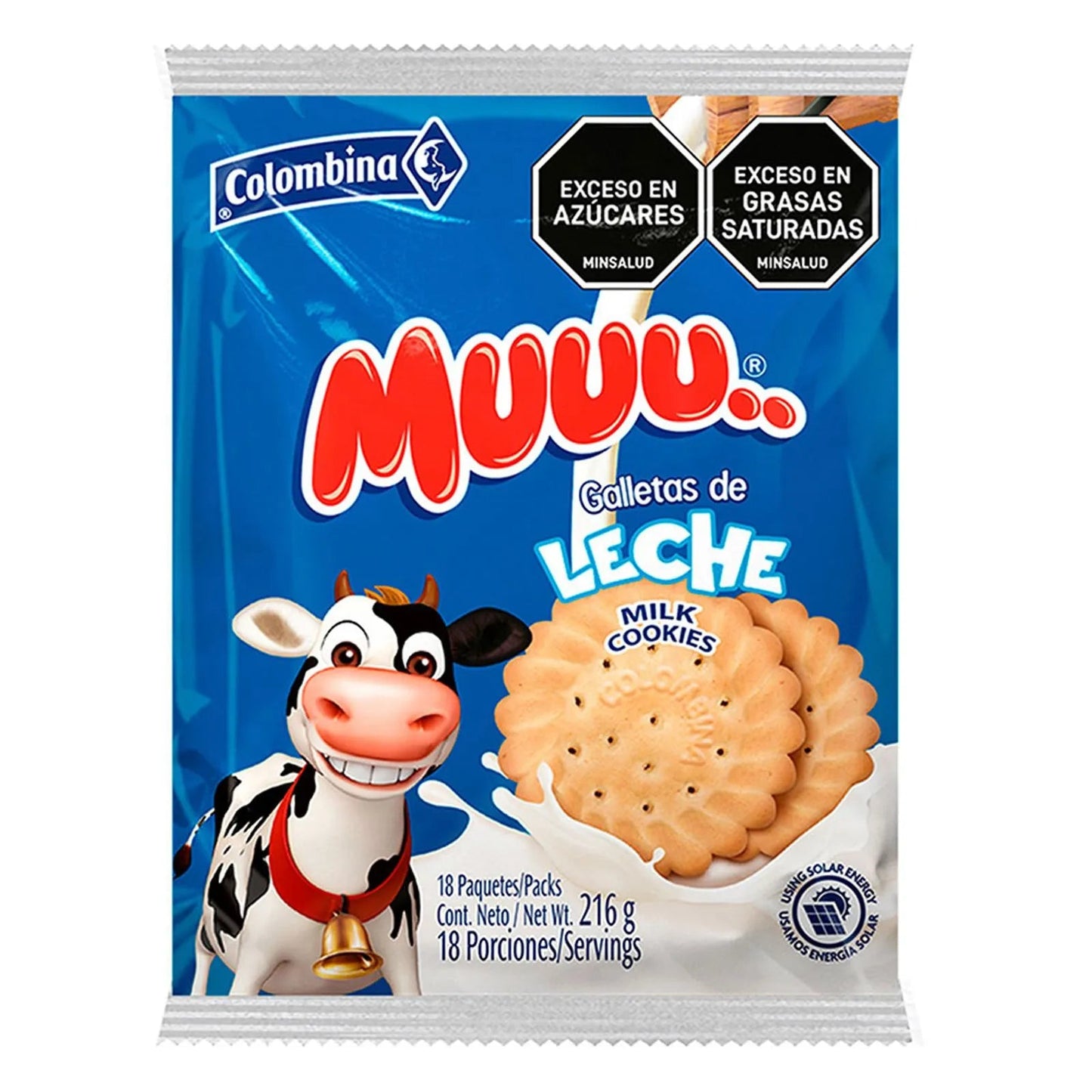 Colombina Muuu Milk Cookies 18 Pack (310g / 10.93 oz) – Galleta de Leche – Sweet Snack Cookies – Imported from Colombia - JETa Imports®