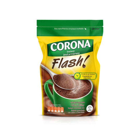 Corona Flash Instant Chocolate - 7.05 oz - Quick and Delicious Hot Chocolate - JETa Imports®