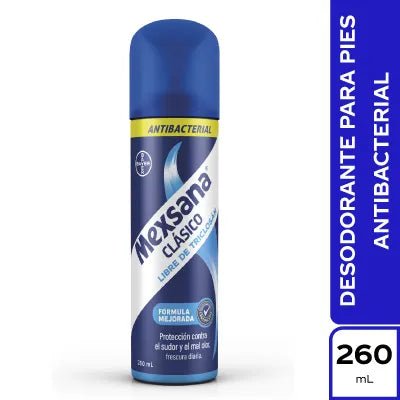 Desodorante para Pies Mexsana Clásico Spray - 260 ml (8.79 oz) - Antibacterial Protection and Daily Freshness - JETa Imports®