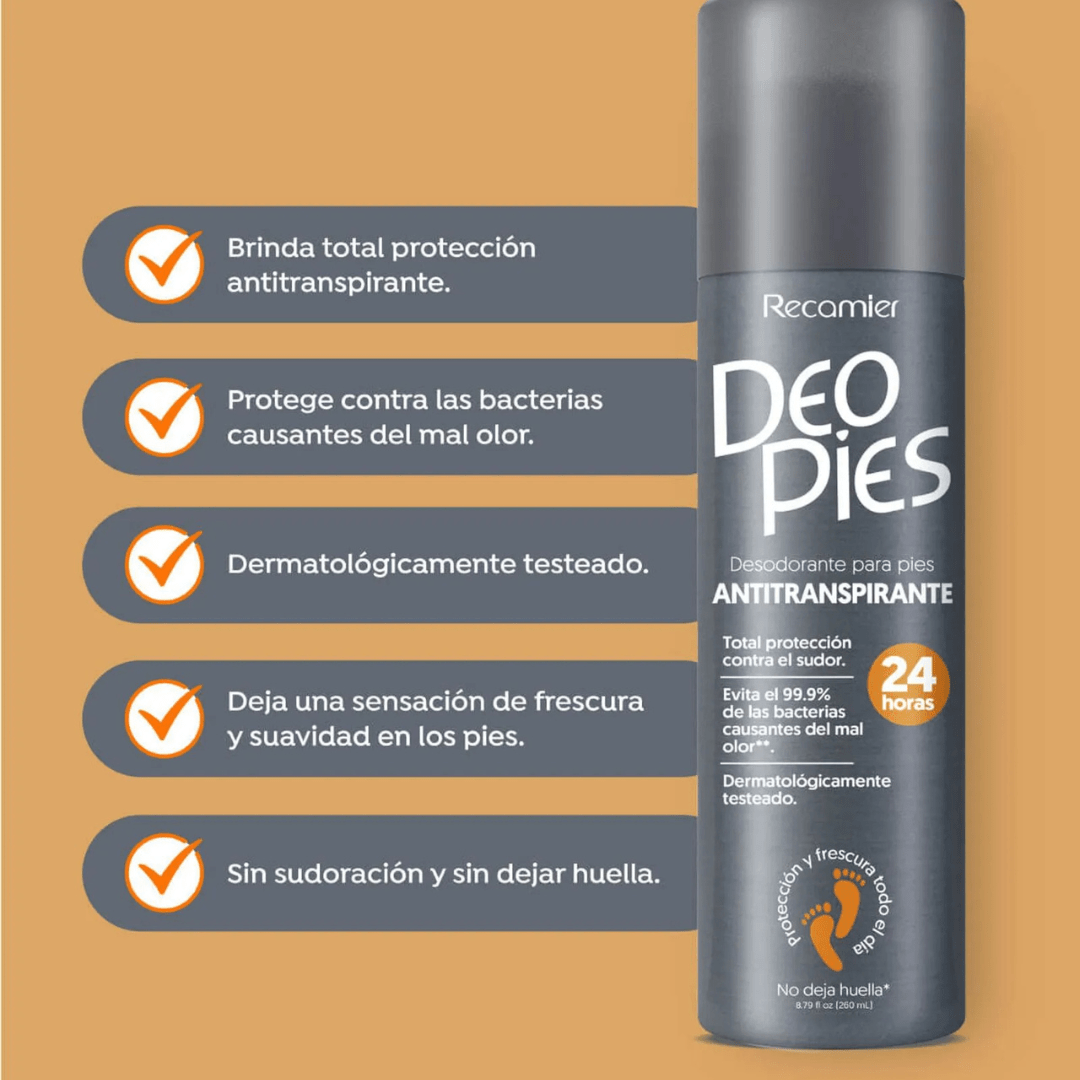 Desodorante Spray para Pies Deo Pies 260 ML - JETa Imports®