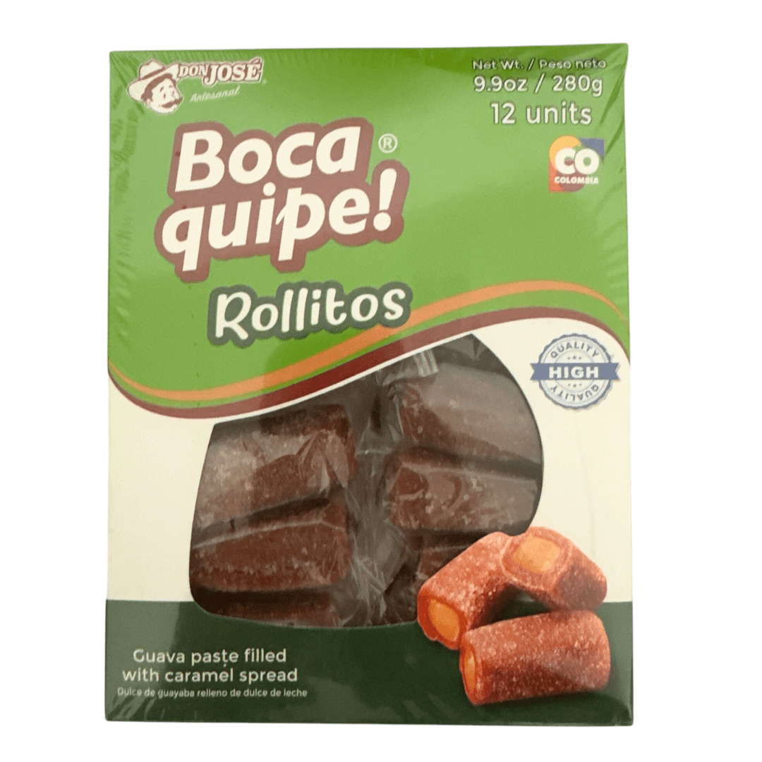 Don Jose Boca Quipe Rollitos de Bocadillo con Arequipe - 12 Units - 9.9 oz - Guava and Dulce de Leche Rolls - JETa Imports®