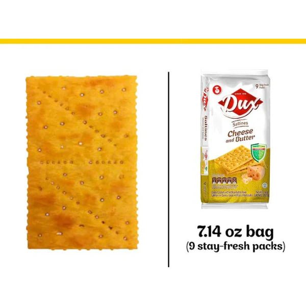Dux Cheese & Butter Crackers – 9 Count Bag – 198g (7 oz) – Savory Colombian Snack Crackers – Imported from Colombia - JETa Imports®