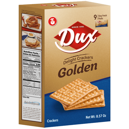 Dux Golden Cracker Box - 8.57 Oz - Light and Buttery Crackers - JETa Imports®