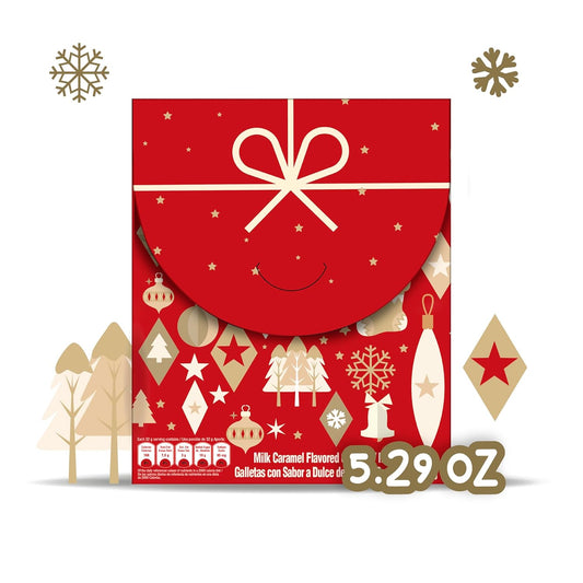 Dux Holiday Milk Caramel Christmas Cookies – 150g (5.3 oz) Festive Gift Box – Colombian Butter Cookies – Imported from Colombia - JETa Imports®