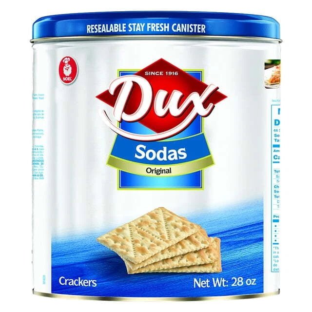 DUX Soda Crackers Tin 28 oz (794g) – Classic Colombian Crackers – Large Family Pack - JETa Imports®