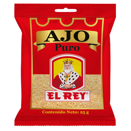 El Rey Pure Garlic Powder 25g (0.88 oz) – Ajo Puro Molido – Colombian Seasoning - JETa Imports®