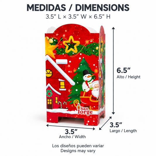 Faroles Noche de las Velitas - Faroles Navideños Colombianos Pack of 10
