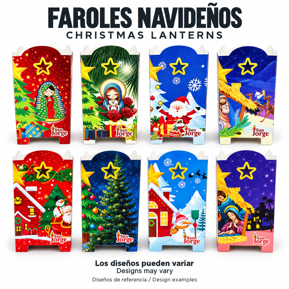 Faroles Noche de las Velitas - Faroles Navideños Colombianos Pack of 10 - JETa Imports®