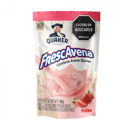 Frescavena Fresa Doypack - 180g (6.35 oz) - Refreshing Strawberry Oatmeal Drink Mix - JETa Imports®