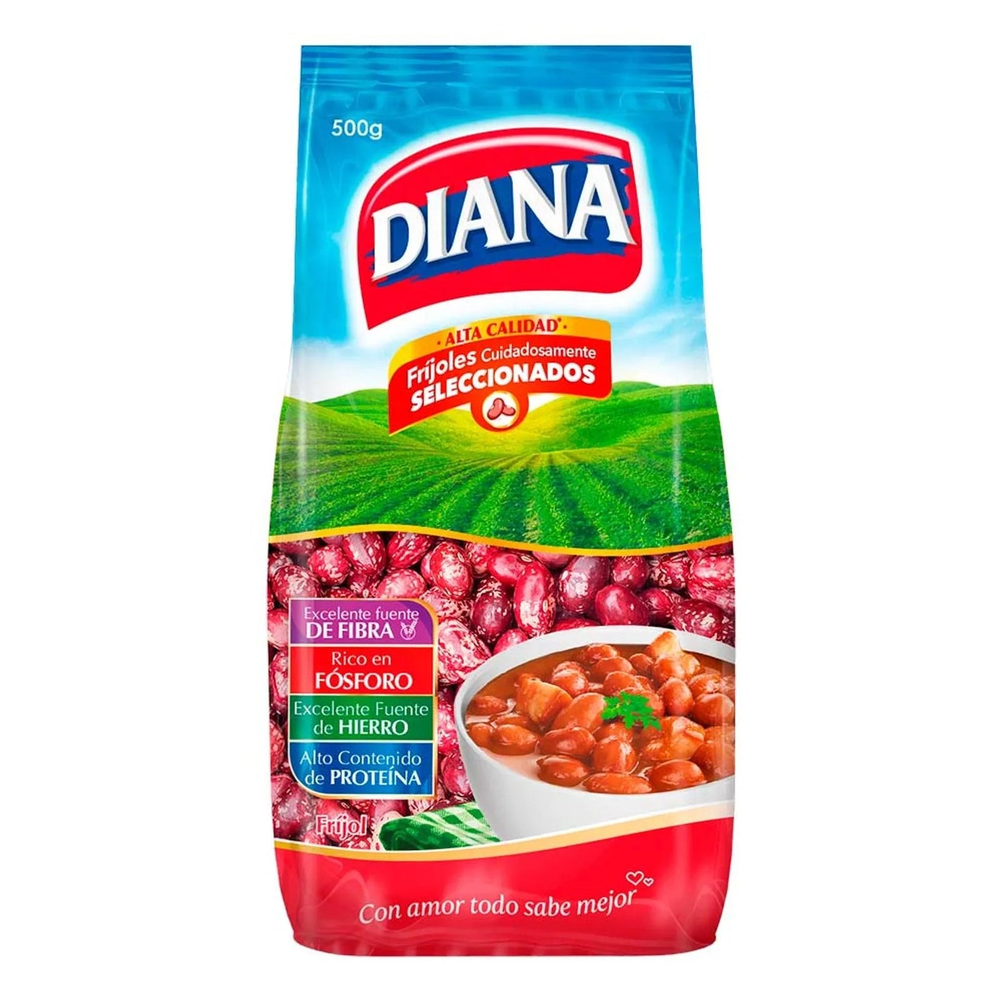 Frijol Diana Cargamanto Rojo – 500 g (17.6 oz) – Colombian Red Cargamanto Beans – Imported from Colombia - JETa Imports®