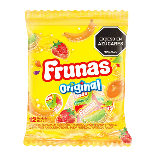Frunas Original - Caramelo Blando Sabores Surtidos - 12 Pack (6.77oz) - Imported from Colombia - JETa Imports®