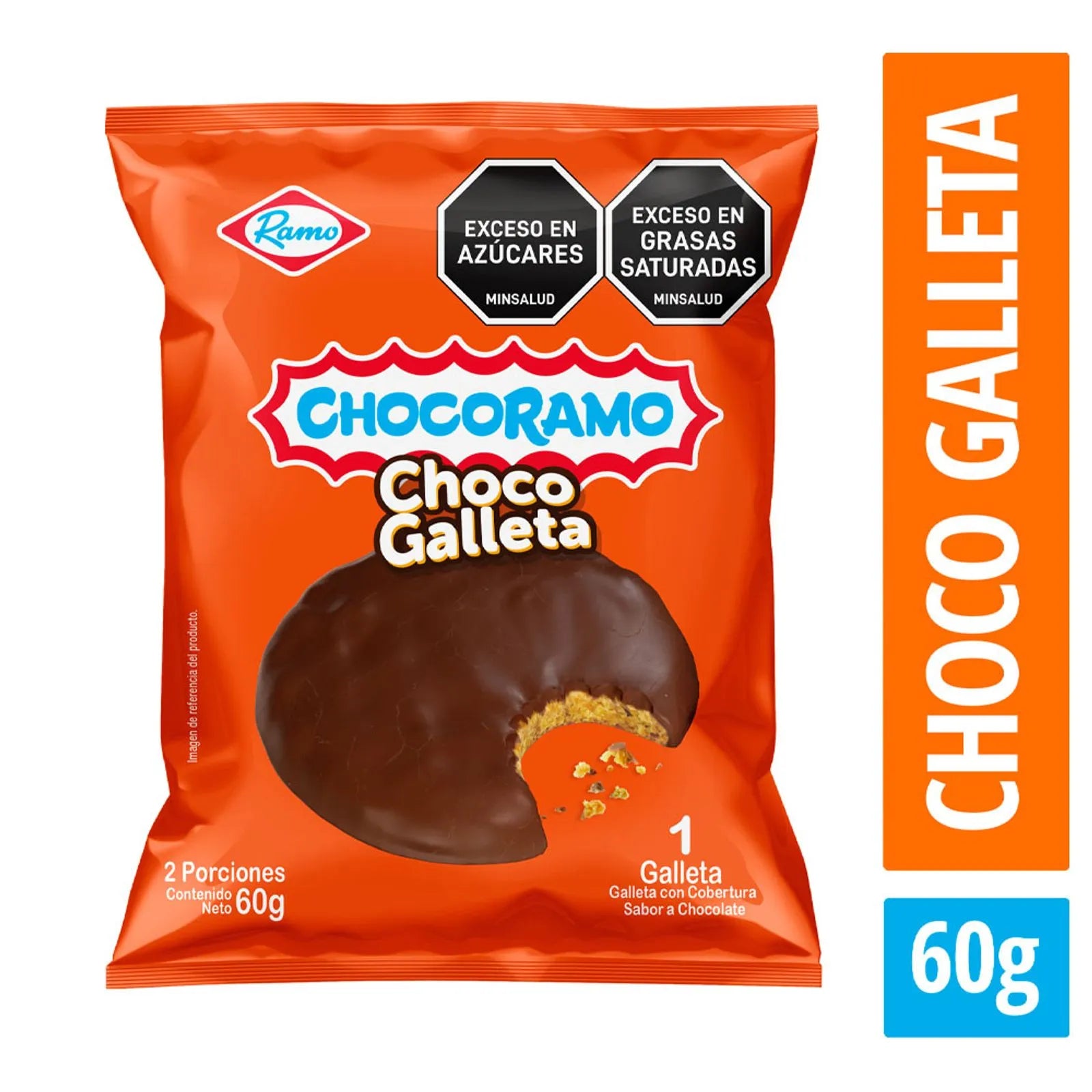 Galleta Chocoramo Chocolate - 60g (2.12 oz) - Crunchy Chocolate Cookie Coated in Chocolate - JETa Imports®