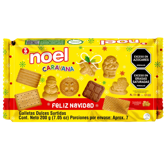 Galletas Dulces Surtidas Navidad Noel Caravana 200 gr - Importadas de Colombia - JETa Imports®