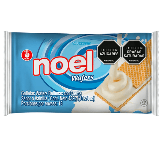 Galletas Vainilla Wafer Noel - 432g - Wafer Cookies with Vanilla Cream Filling - JETa Imports®