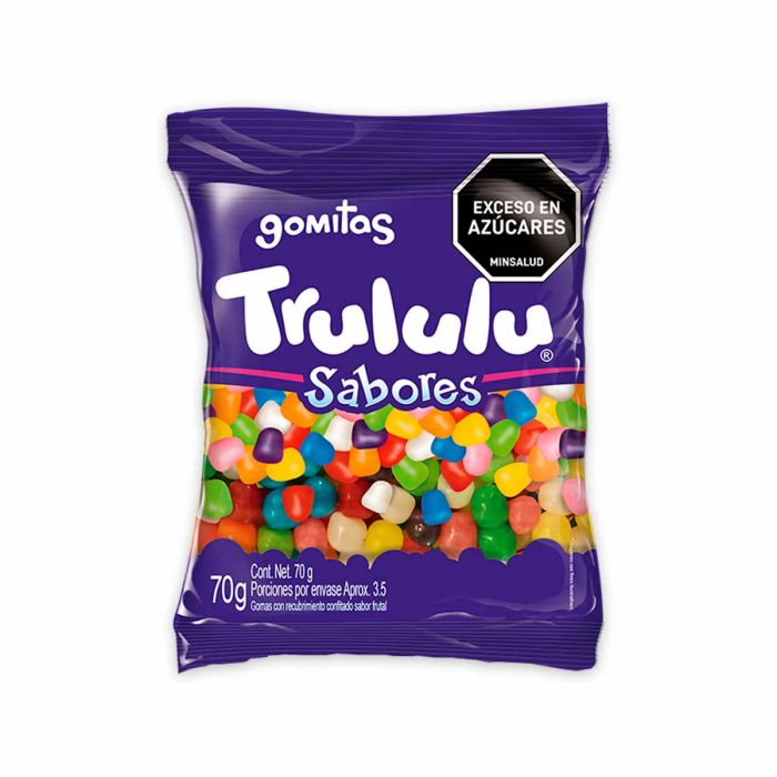 Gomitas Trululu Sabores - 70g (2.47 oz) - Sweet and Fruity Chewy Gummy Candies - JETa Imports®