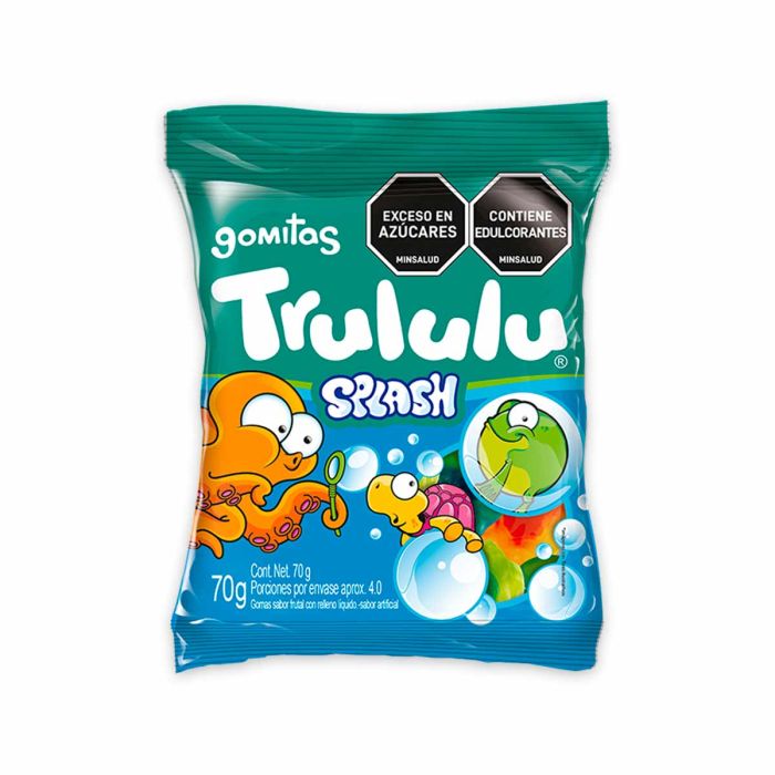 Gomitas Trululu Splash Rellenas - 70g (2.47 oz) - Chewy Gummy Candies with a Juicy Filling - JETa Imports®