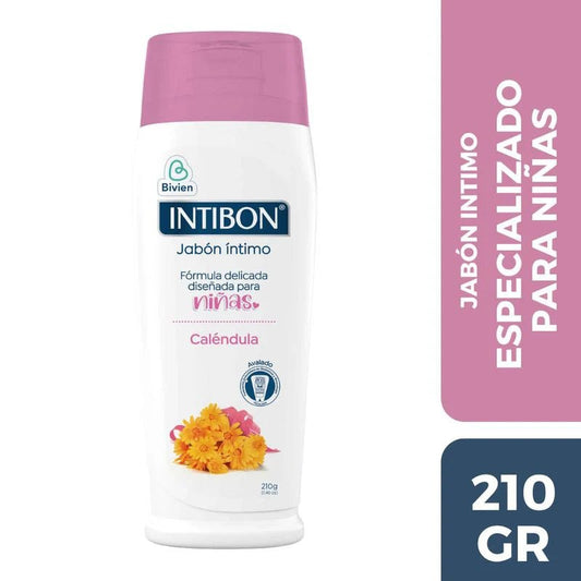 Intibon Girls Intimate Wash with Calendula – 210g (7.41 oz) – Gentle Liquid Feminine Hygiene Cleanser for Sensitive Skin – Imported from Colombia - JETa Imports®