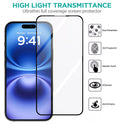 JETa For iPhone 16 Pro Max/16 Premium Screen Protector ESD Anti - Static - Tempered Glass 9H Hardness HD Clear - Full Coverage 3 Pack - JETa Imports®