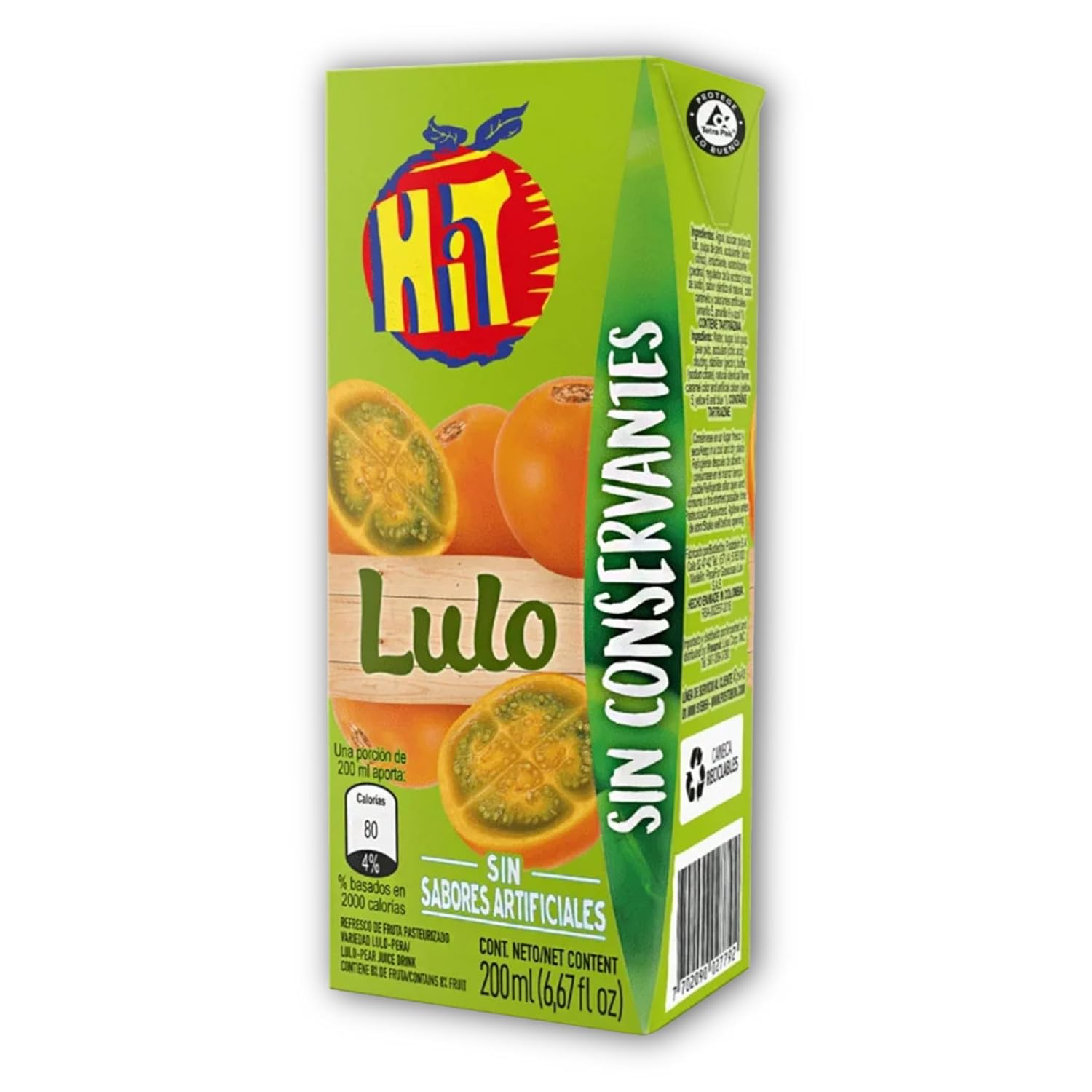 Jugos Hit - Sabor Lulo - 200 ml/7 oz-Pack Por 24 unidades - Bebida de ...
