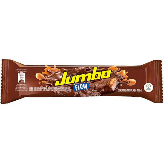 Jumbo Flow Chocolate Bars with Peanuts & Caramel – 12 Count – 576 g (20.3 oz) – Colombian Milk Chocolate – Imported - JETa Imports®