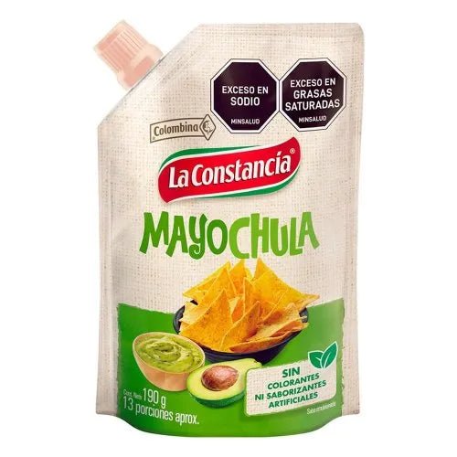 La Constancia Mayochula Sauce – 190g (6.7 oz) Doypack – Creamy Avocado, Lime & Cilantro Sauce with a Light Spicy Kick – Imported from Colombia - JETa Imports®