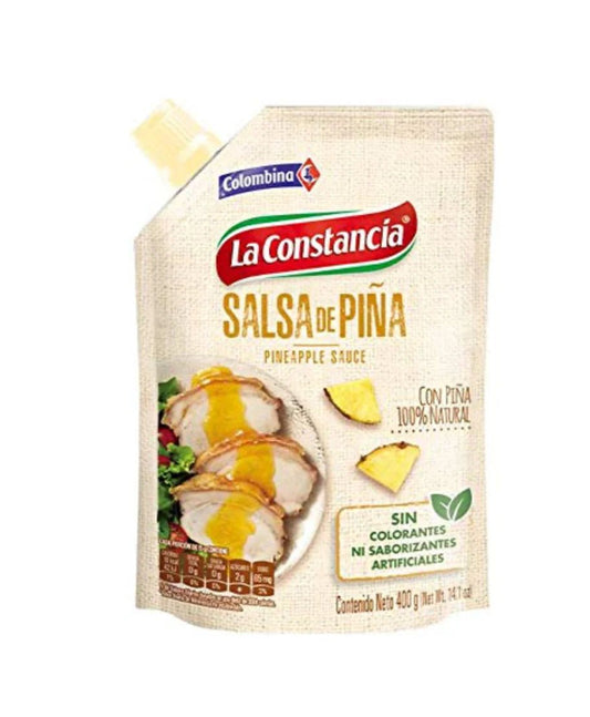 La Constancia Pineapple Sauce – 400 g (14.1 oz) – Authentic Colombian Pineapple Salsa – Imported from Colombia - JETa Imports®