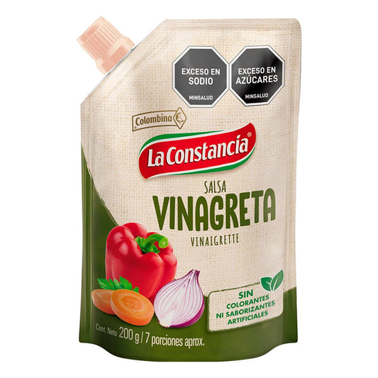 La Constancia Vinaigrette Dressing – 200g (7.05 oz) Doypack – Light & Flavorful Salad Dressing – Imported from Colombia - JETa Imports®