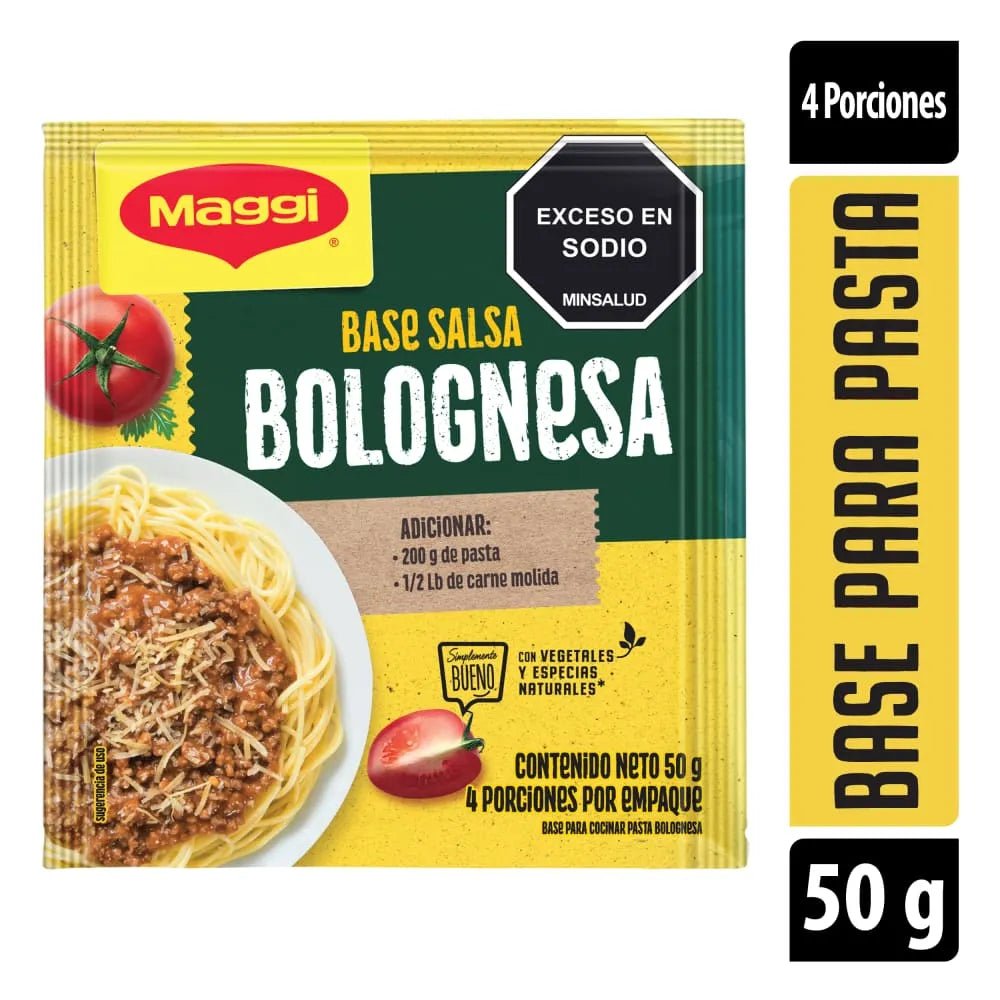 Maggi Bolognese Sauce Base Mix – 50g (1.76 oz) – Classic Italian - Style Pasta Sauce Mix – Imported from Colombia - JETa Imports®