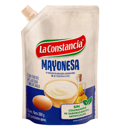 Mayonesa La Constancia Doypack - 380g (13.4 oz) - Creamy and Flavorful Mayonnaise - JETa Imports®