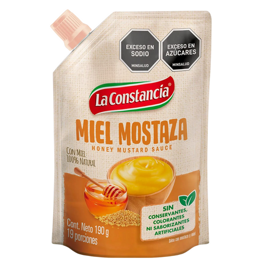 Salsa Miel Mostaza La Constancia x 6.70 oz - Honey Mustard- Imported from Colombia