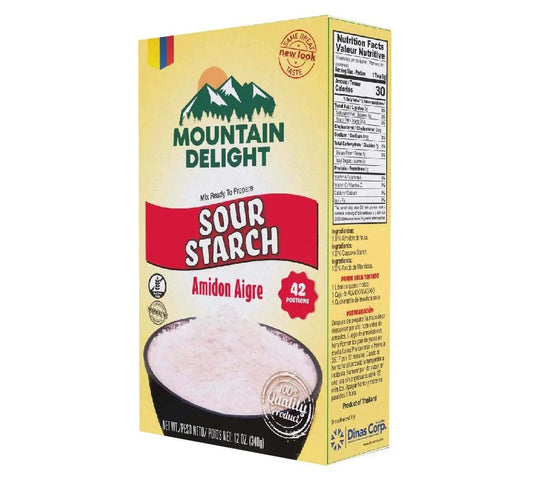 Mountain Delight Sour Starch (Almidón Agrio) – 12 oz (340 g) – Fermented Cassava Starch – Gluten Free – Imported - JETa Imports®