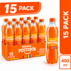 Postobon Orange Soda 15 Pack (400ml / 13.5 fl oz Each Bottle) – Naranja Flavored Carbonated Soft Drink – Imported from Colombia