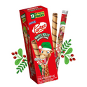 Piazza Christmas Wafer Rolls, Chocolate Flavored, 12 Individually Wrapped Sticks Per Box, 4.95oz (Pack of 1)