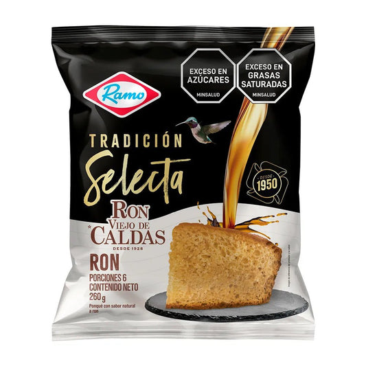 Ponqué RAMO Ron Viejo de Caldas - 260g (9.17 oz) - Rum - Infused Colombian Sponge Cake - JETa Imports®