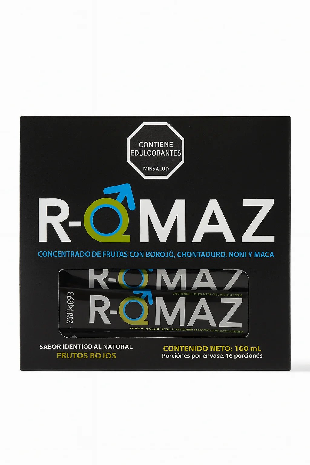 R - QMAZ Fruit Concentrate – Borojó, Chontaduro, Noni & Maca – 16 Single - Serve Portions (10 mL Each) – Ready - to - Consume – Imported from Colombia - JETa Imports®